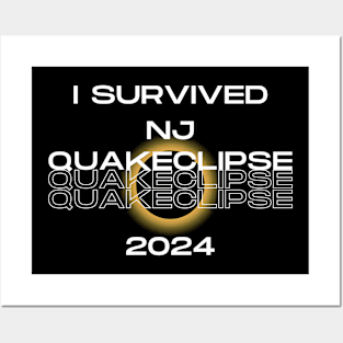 I survived NJ QUAKECLIPSE 2024 Posters and Art